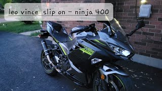 How to install Leo Vince GP Corsa Evo on Ninja 400 [upl. by Onailime]