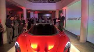 McLaren P1 unveiling by Ron Dennis in Miami [upl. by Lesser]