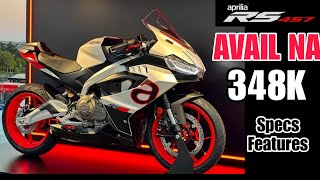 Taob Lahat ng Sports Bike 400500cc  2024 APRILIA RS 457  Mura ng Price 348k Specs Features [upl. by Divad167]