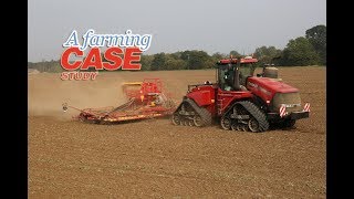 Case IH Quadtrac 580 and Vaderstad Rapid 8m drill from the DVDs A Farming Case Study [upl. by Fedora96]