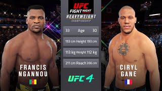 Francis Ngannou vs Ciryl Gane Full Fight  UFC Fight Of The Night [upl. by Eillib908]