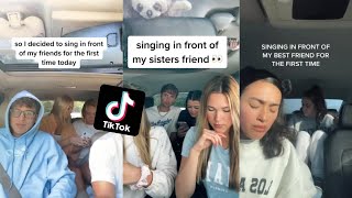 Singing In Front of Friend For the first time Tiktok Compilation [upl. by Anpas]