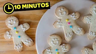 🔸️ GALLETAS de JENGIBRE sin gluten con 5 INGREDIENTES galletas navideñas sin TACC fáciles [upl. by Sholeen684]