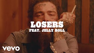 Post Malone  Losers Lyric Video ft Jelly Roll [upl. by Desdamona]