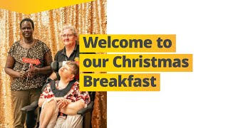 Welcome to Our Christmas Breakfast  Lighthouse Disability [upl. by Napra]