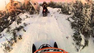 Climbing Coburn Mountain Near Jackman Maine with a sunset at the end [upl. by Anerbes922]