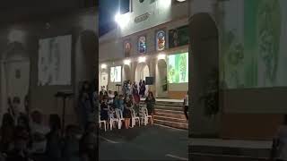 Chegada da veneranda imagem de nossa excelsa padroeira na Matriz para mais uma noite de novena [upl. by Gwennie]