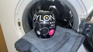 FlorenceBallardA3060 Reviews Dylon AllIn1 Machine Wash Dye Intense Black Demonstration amp Review [upl. by Tumer893]