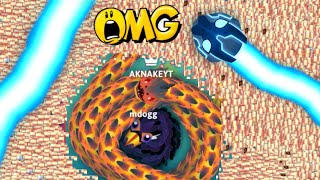 OMG 😱 I FEED CUTE NOOB IN SNAKE WORLD RECORD POINTl 🐍 BEST EPIC SNAKE IO GAMEPLAY [upl. by Cybil245]