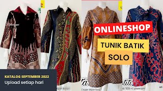 BAJU BATIK WANITA MODEL TUNIK katalog september 2022 NURAMIONLINESHOP [upl. by Cianca]