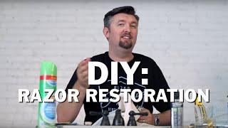 DIY How to Restore Gillette Gem Ever Ready Schick etc Safety Razors for the Perfect Wet Shave [upl. by Valer]