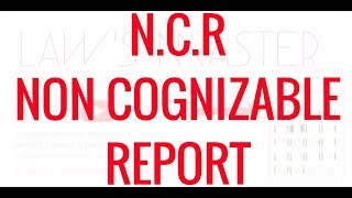 Non cognizable report NCR [upl. by Allets17]