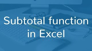 How to use SUBTOTAL function in Excel  Hindi [upl. by Haneen]