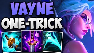 HIGH CHALLENGER VAYNE ONETRICK CARRIES HIS TEAM  CHALLENGER VAYNE ADC GAMEPLAY  Patch 143 S14 [upl. by Rhee]