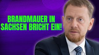 Kurswechsel Die Brandmauer in Sachsen gibt nach Michael Kretschmer [upl. by Seow]