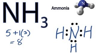 NH3 Lewis Structure  How to Draw the Dot Structure for NH3 Ammonia [upl. by Nomma849]