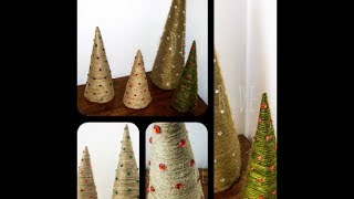 DIY Árbol de Navidad con cuerda o lana [upl. by Sigsmond869]