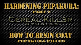 How To Harden Pepakura Part 2  Resin Coating Pepakura Pieces [upl. by Seuqcaj]