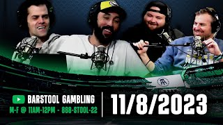 Barstool Sports Picks Central  Wednesday November 8th 2023 [upl. by Lipski]