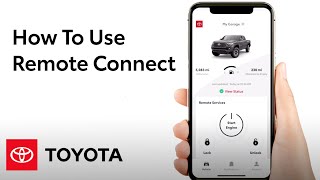 How To Use Remote Connect in the Toyota App  Toyota [upl. by Baniaz490]