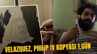 VELAZQUEZDEN SONRA PHILIP IV TABLOSU YAPTIM Yağlıboya sanattarihi ressamlar yağlıboya vlog [upl. by Wang193]