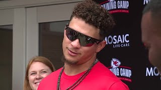 Chiefs quarterback Patrick Mahomes on expecting his third child Im done Ill say that [upl. by Chiquia]