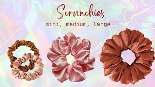 3 size scrunchies [upl. by Nicholl]