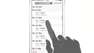 iPhone iPad Anleitung Suchfunktion der KalenderApp nutzen [upl. by Aciruam306]