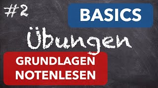 Übungen zu Grundlagen Notenlesen  Stammtöne in Violinschlüssel und Bassschlüssel [upl. by Averil998]