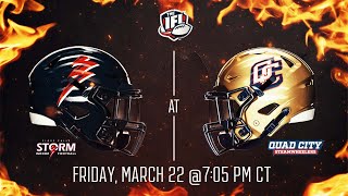 Sioux Falls Storm at Quad City Steamwheelers [upl. by Namhcan]