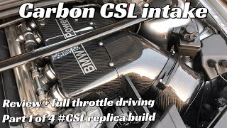 BMW e46 M3 CSL carbon Intake soundroar  ProjectCSLbuild [upl. by Eirual]