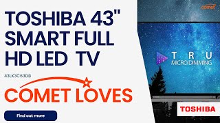 Toshiba 43LK3C63DB 43quot Smart Full HD HDR LED Freeview TV [upl. by Nahtad]