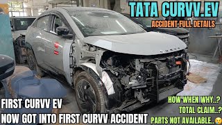 TATA CURVV EV Accident  My Curvv ev got into an accident😭  20days old car Damaged major loss🧿🥺 [upl. by Yensehc]