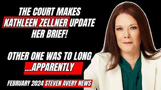 Court makes Kathleen Zellner refile her latest brief New 2024 Steven Avery Making A Murderer News [upl. by Eelloh]