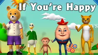 If You Happy and You Know It Clap Your Hands Song with Lyrics kids rhymes kids song hindi rhymes [upl. by Atirec]