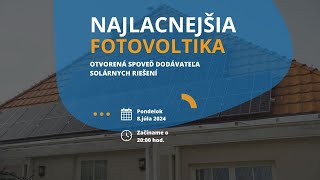 Najlacnejšia fotovoltika  webinár Ecohit  Solárne riešenia [upl. by Aronoel619]