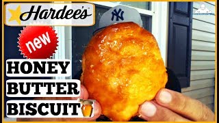 Hardees®  HONEY BUTTER BISCUIT Review ⭐🍯 [upl. by Boeschen852]