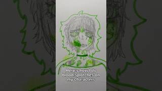 How I do bloodsplotches ✨ drawingshorts ocartist drawing oc drawingtutorial artist tutorial [upl. by Aicina]