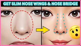 5MIN Get Slim Nose Wings amp Nose Bridge Massage✨Slim Depuff Lift Your Nose Naturally✨ [upl. by Hadik]