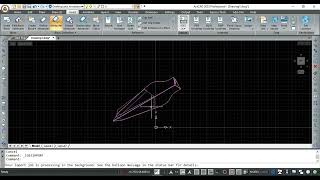 How to save iges file as dwg in ActCAD [upl. by Nealah]