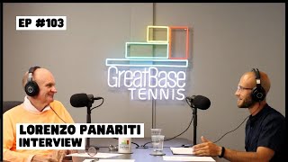 The GreatBase Tennis Podcast Episode 103  LORENZO PANARITI INTERVIEW [upl. by Asserac]