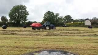 Hall Contracts Baling Haylage Part 1 [upl. by Nimesay839]