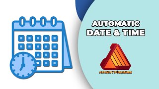 How to insert automatic date and time in Affinity publisher [upl. by Henrie]
