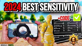 NEW UPDATE 331💯 BEST SENSITIVITY CODE  CONTROL SETTINGS PUBG MOBILE BGMI 2024 [upl. by Asreht]