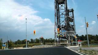 Seaway Lock 3 lift bridge descending St Catharine [upl. by Valiant]