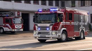 Neues Scania HLF amp HTLF Löschzug Berufsfeuerwehr Darmstadt mit ELWTE [upl. by Saval]