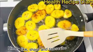 PLANTAIN AND EGGS RECIPE  BAKED BEANS BREAKFAST IDEA [upl. by Mis]