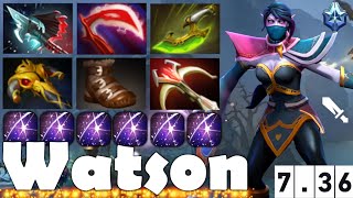 Watson Templar Assassin Dota 2 736b Pro Gameplay  NoobSupport13 [upl. by Meagan]