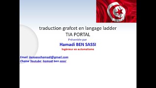 TIA PORTAL exemple 1  traduction grafcet en langage ladder [upl. by Yevol]