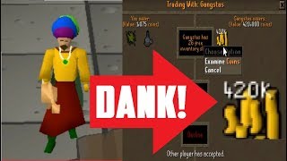 1 Hour of SELLING WEED on Runescape 2007 DANK TO BANK [upl. by Ltsyrk223]